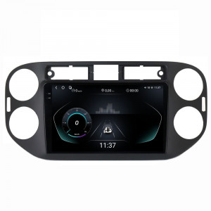 Navigatie dedicata cu Android VW Tiguan I 2012 - 2018, 12GB RAM, Radio GPS Dual Zone, Display 2K QLED 9.5" Touchscreen, Internet Wi-Fi si slot SIM 4G, Bluetooth, MirrorLink, USB, Waze 96425