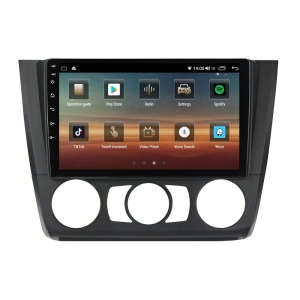 Navigatie dedicata cu Android BMW Seria 1 (E81 / E87) 2007 - 2013, clima manuala, 4GB RAM, Radio GPS Dual Zone, Display HD QLED 9" Touchscreen, Internet Wi-Fi si slot SIM 4G, Bluetooth, MirrorLink, USB 100250166
