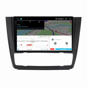 Navigatie dedicata cu Android BMW Seria 1 (E81 / E87) 2007 - 2013, clima automata, 8GB RAM, Radio GPS Dual Zone, Display 2K QLED 9.5" Touchscreen, Internet Wi-Fi si slot SIM 4G, Bluetooth, MirrorLink, USB, Waze 112346