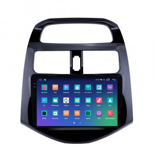 Navigatie dedicata cu Android Chevrolet Spark 2009 - 2015, 8GB RAM, Radio GPS Dual Zone, Display 2K QLED 9.5" Touchscreen, Internet Wi-Fi si slot SIM 4G, Bluetooth, MirrorLink, USB, Waze 110846