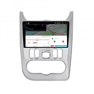 Navigatie dedicata cu Android Dacia Logan I 2008 - 2013, 8GB RAM, Radio GPS Dual Zone, Display 2K QLED 9.5" Touchscreen, Internet Wi-Fi si slot SIM 4G, Bluetooth, MirrorLink, USB, Waze 112366