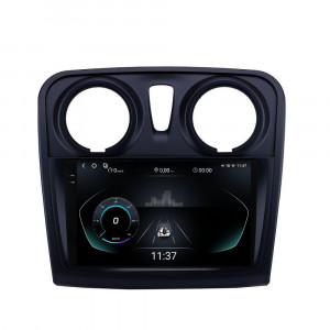 Navigatie dedicata cu Android Dacia Logan II 2012 - 2020, 12GB RAM, Radio GPS Dual Zone, Display 2K QLED 9.5" Touchscreen, Internet Wi-Fi si slot SIM 4G, Bluetooth, MirrorLink, USB, Waze 95586