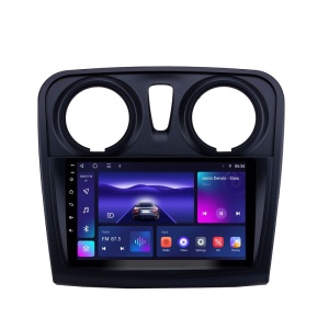 Navigatie dedicata cu Android Dacia Sandero II 2012 - 2020, 2GB RAM, Radio GPS Dual Zone, Display HD QLED 9" Touchscreen, Internet Wi-Fi si slot SIM 4G, Bluetooth, MirrorLink, USB 100255116