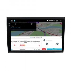 Navigatie dedicata cu Android Fiat Bravo 2007 - 2016, 4GB RAM, Radio GPS Dual Zone, Display 2K QLED 9.5" Touchscreen, Internet Wi-Fi si slot SIM 4G, Bluetooth, MirrorLink, USB, Waze 111906