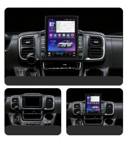 Navigatie dedicata cu Android Fiat Ducato dupa 2022, 4GB RAM, Radio GPS Dual Zone, Touchscreen IPS 9.7" HD tip Tesla, Internet Wi-Fi si slot SIM 4G, Bluetooth, MirrorLink, USB, Waze 100716