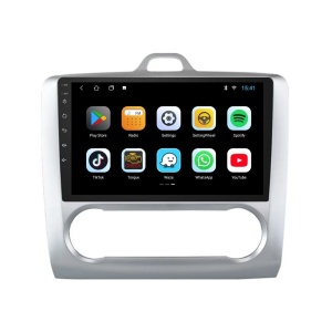 Navigatie dedicata cu Android Ford Focus II 2004 - 2011, clima automata, 2GB RAM, Radio GPS Dual Zone, Display HD QLED 9" Touchscreen, Internet Wi-Fi si slot SIM 4G, Bluetooth, MirrorLink, USB 100270626