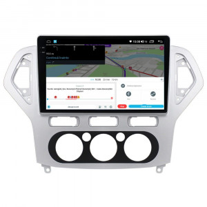 Navigatie dedicata cu Android Ford Mondeo IV 2007 - 2011, clima manuala, 4GB RAM, Radio GPS Dual Zone, Display 2K QLED 10.36" Touchscreen, Internet Wi-Fi si slot SIM 4G, Bluetooth, MirrorLink, USB, Waze 111796