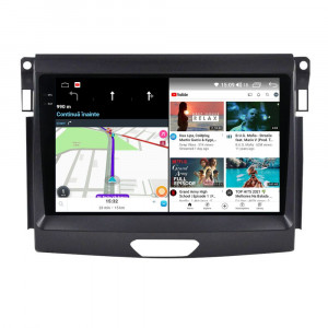 Navigatie dedicata cu Android Ford Ranger dupa 2015 fara navigatie originala, 4GB RAM, Radio GPS Dual Zone, Display 2K QLED 9.5" Touchscreen, Internet Wi-Fi si slot SIM 4G, Bluetooth, MirrorLink, USB, Waze 109516
