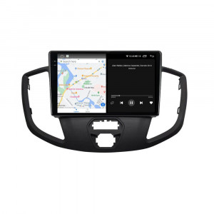 Navigatie dedicata cu Android Ford Transit 2014 - 2020, 4GB RAM, Radio GPS Dual Zone, Display 2K QLED 9.5" Touchscreen, Internet Wi-Fi si slot SIM 4G, Bluetooth, MirrorLink, USB, Waze 105606