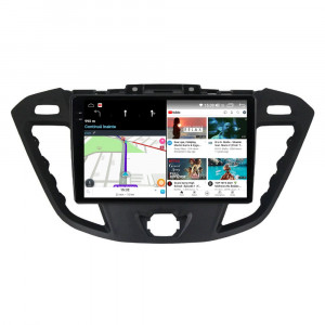 Navigatie dedicata cu Android Ford Transit / Tourneo Custom 2012 - 2018, 12GB RAM, Radio GPS Dual Zone, Display 2K QLED 9.5" Touchscreen, Internet Wi-Fi si slot SIM 4G, Bluetooth, MirrorLink, USB, Waze 99376