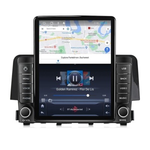 Navigatie dedicata cu Android Honda Civic X 2015 - 2021, 2GB RAM, Radio GPS Dual Zone, Touchscreen IPS 9.7" HD tip Tesla, Internet Wi-Fi, Bluetooth, MirrorLink, USB 100485246
