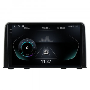 Navigatie dedicata cu Android Honda CR-V V dupa 2018, 12GB RAM, Radio GPS Dual Zone, Display 2K QLED 9.5" Touchscreen, Internet Wi-Fi si slot SIM 4G, Bluetooth, MirrorLink, USB, Waze 96556