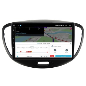 Navigatie dedicata cu Android Hyundai i10 2007 - 2013, 2GB RAM, Radio GPS Dual Zone, Display HD QLED 9" Touchscreen, Internet Wi-Fi si slot SIM 4G, Bluetooth, MirrorLink, USB 100290306