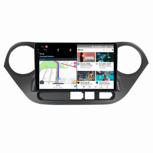 Navigatie dedicata cu Android Hyundai i10 2013 - 2019, 4GB RAM, Radio GPS Dual Zone, Display 2K QLED 9.5" Touchscreen, Internet Wi-Fi si slot SIM 4G, Bluetooth, MirrorLink, USB, Waze 108886