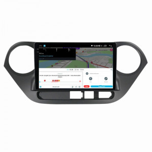 Navigatie dedicata cu Android Hyundai i10 2013 - 2019, 4GB RAM, Radio GPS Dual Zone, Display 2K QLED 9.5" Touchscreen, Internet Wi-Fi si slot SIM 4G, Bluetooth, MirrorLink, USB, Waze 111926