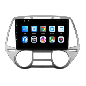 Navigatie dedicata cu Android Hyundai i20 2008 - 2012, clima automata, 1GB RAM, Radio GPS Dual Zone, Display HD IPS 9" Touchscreen, Internet Wi-Fi, Bluetooth, MirrorLink, USB 100496346