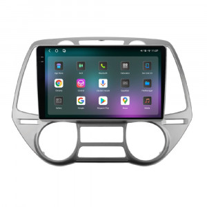 Navigatie dedicata cu Android Hyundai i20 2008 - 2012, clima automata, 12GB RAM, Radio GPS Dual Zone, Display 2K QLED 9.5" Touchscreen, Internet Wi-Fi si slot SIM 4G, Bluetooth, MirrorLink, USB, Waze 97276