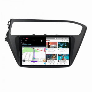 Navigatie dedicata cu Android Hyundai i20 2018 - 2020, 8GB RAM, Radio GPS Dual Zone, Display 2K QLED 9.5" Touchscreen, Internet Wi-Fi si slot SIM 4G, Bluetooth, MirrorLink, USB, Waze 110166