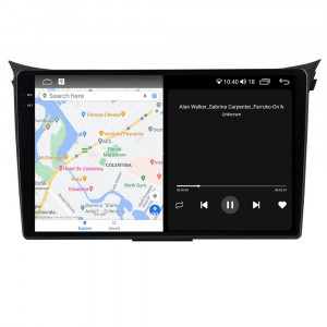 Navigatie dedicata cu Android Hyundai i30 2011 - 2017, 4GB RAM, Radio GPS Dual Zone, Display 2K QLED 9.5" Touchscreen, Internet Wi-Fi si slot SIM 4G, Bluetooth, MirrorLink, USB, Waze 104486