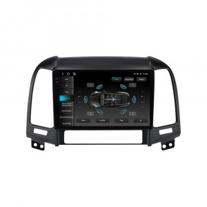 Navigatie dedicata cu Android Hyundai Santa Fe II 2006 - 2012, 12GB RAM, Radio GPS Dual Zone, Display 2K QLED 9.5" Touchscreen, Internet Wi-Fi si slot SIM 4G, Bluetooth, MirrorLink, USB, Waze 97826