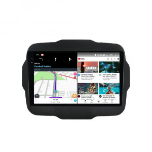 Navigatie dedicata cu Android Jeep Renegade dupa 2014, 4GB RAM, Radio GPS Dual Zone, Display 2K QLED 9.5" Touchscreen, Internet Wi-Fi si slot SIM 4G, Bluetooth, MirrorLink, USB, Waze 108916