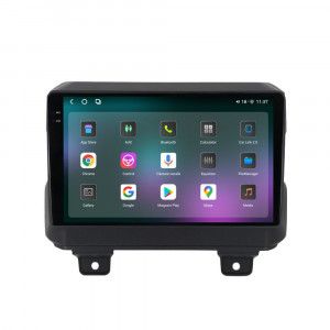 Navigatie dedicata cu Android Jeep Wrangler IV dupa 2018, 12GB RAM, Radio GPS Dual Zone, Display 2K QLED 9.5" Touchscreen, Internet Wi-Fi si slot SIM 4G, Bluetooth, MirrorLink, USB, Waze 97306