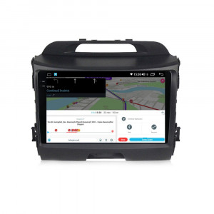 Navigatie dedicata cu Android KIA Sportage 2010 - 2016, 8GB RAM, Radio GPS Dual Zone, Display 2K QLED 9.5" Touchscreen, Internet Wi-Fi si slot SIM 4G, Bluetooth, MirrorLink, USB, Waze 112396