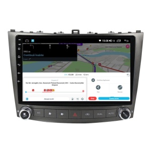 Navigatie dedicata cu Android Lexus IS 2005 - 2013, 2GB RAM, Radio GPS Dual Zone, Display HD QLED 10" Touchscreen, Internet Wi-Fi si slot SIM 4G, Bluetooth, MirrorLink, USB 100290216