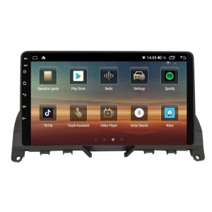 Navigatie dedicata cu Android Mercedes C-Class W204 2007 - 2011, 4GB RAM, Radio GPS Dual Zone, Display HD QLED 9" Touchscreen, Internet Wi-Fi si slot SIM 4G, Bluetooth, MirrorLink, USB 100250796