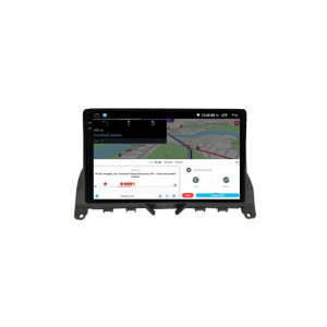 Navigatie dedicata cu Android Mercedes C-Class W204 2007 - 2011, 4GB RAM, Radio GPS Dual Zone, Display 2K QLED 9.5" Touchscreen, Internet Wi-Fi si slot SIM 4G, Bluetooth, MirrorLink, USB, Waze 111836