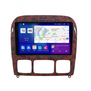 Navigatie dedicata cu Android Mercedes S-Class W220 1998 - 2005, 4GB RAM, Radio GPS Dual Zone, Display 2K QLED 9.5" Touchscreen, Internet Wi-Fi si slot SIM 4G, Bluetooth, MirrorLink, USB, Waze 105746