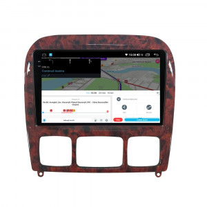 Navigatie dedicata cu Android Mercedes S-Class W220 1998 - 2005, 8GB RAM, Radio GPS Dual Zone, Display 2K QLED 9.5" Touchscreen, Internet Wi-Fi si slot SIM 4G, Bluetooth, MirrorLink, USB, Waze 112836