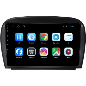 Navigatie dedicata cu Android Mercedes SL R230 2001 - 2012, 1GB RAM, Radio GPS Dual Zone, Display HD IPS 9" Touchscreen, Internet Wi-Fi, Bluetooth, MirrorLink, USB 100498476