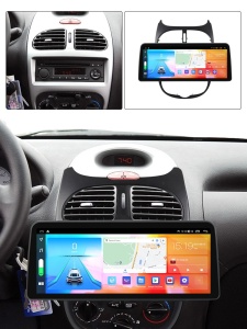 Navigatie dedicata cu Android Peugeot 206 1998 - 2009, 4GB RAM, Radio GPS Dual Zone, Display QLED 12.3" Touchscreen, Internet Wi-Fi si slot SIM 4G, Bluetooth, MirrorLink, USB 100298526