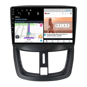 Navigatie dedicata cu Android Peugeot 207 2006 - 2015, 1GB RAM, Radio GPS Dual Zone, Display HD IPS 9" Touchscreen, Internet Wi-Fi, Bluetooth, MirrorLink, USB 100509456