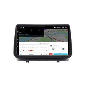 Navigatie dedicata cu Android Renault Clio III 2005 - 2012, 4GB RAM, Radio GPS Dual Zone, Display HD QLED 9" Touchscreen, Internet Wi-Fi si slot SIM 4G, Bluetooth, MirrorLink, USB 100293096