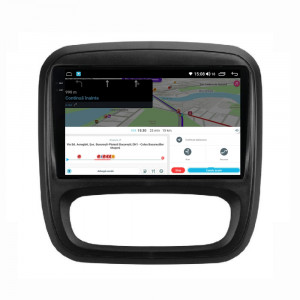 Navigatie dedicata cu Android Renault Trafic III 2014 - 2019, 4GB RAM, Radio GPS Dual Zone, Display 2K QLED 9.5" Touchscreen, Internet Wi-Fi si slot SIM 4G, Bluetooth, MirrorLink, USB, Waze 112096