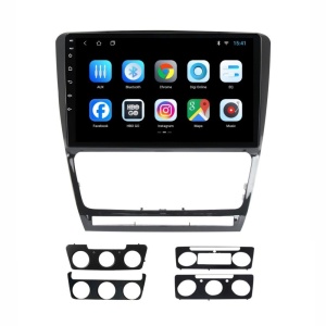 Navigatie dedicata cu Android Skoda Octavia II 2004 - 2013, negru, 1GB RAM, Radio GPS Dual Zone, Display HD IPS 10" Touchscreen, Internet Wi-Fi, Bluetooth, MirrorLink, USB 100480116