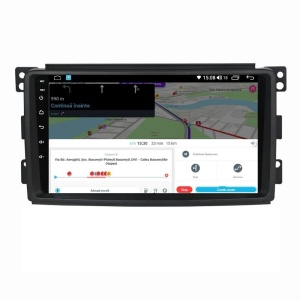 Navigatie dedicata cu Android Smart Fortwo 2007 - 2010, 4GB RAM, Radio GPS Dual Zone, Display HD QLED 9" Touchscreen, Internet Wi-Fi si slot SIM 4G, Bluetooth, MirrorLink, USB 100292796