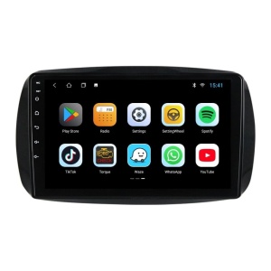 Navigatie dedicata cu Android Smart Fortwo dupa 2014, 4GB RAM, Radio GPS Dual Zone, Display HD IPS 9" Touchscreen, Internet Wi-Fi, Bluetooth, MirrorLink, USB - Img 4