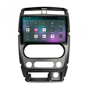 Navigatie dedicata cu Android Suzuki Jimny 2005 - 2018, 12GB RAM, Radio GPS Dual Zone, Display 2K QLED 9.5" Touchscreen, Internet Wi-Fi si slot SIM 4G, Bluetooth, MirrorLink, USB, Waze 96356
