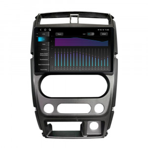 Navigatie dedicata cu Android Suzuki Jimny 2005 - 2018, 12GB RAM, Radio GPS Dual Zone, Display 2K QLED 9.5" Touchscreen, Internet Wi-Fi si slot SIM 4G, Bluetooth, MirrorLink, USB, Waze 98356