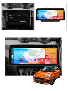 Navigatie dedicata cu Android Suzuki Swift V dupa 2017, 8GB RAM, Radio GPS Dual Zone, Display QLED 12.3" Touchscreen, Internet Wi-Fi si slot SIM 4G, Bluetooth, MirrorLink, USB 100299876