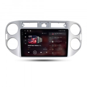 Navigatie dedicata cu Android VW Tiguan I 2007 - 2012, 12GB RAM, Radio GPS Dual Zone, Display 2K QLED 9.5" Touchscreen, Internet Wi-Fi si slot SIM 4G, Bluetooth, MirrorLink, USB, Waze 96336