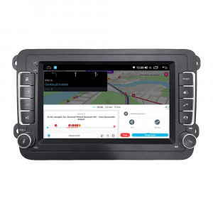 Navigatie dedicata cu Android VW Touran 2010 - 2015, 4GB RAM, Radio GPS Dual Zone, Display HD IPS 7" Touchscreen, Internet Wi-Fi si slot SIM 4G, Bluetooth, MirrorLink, USB, Waze 101176
