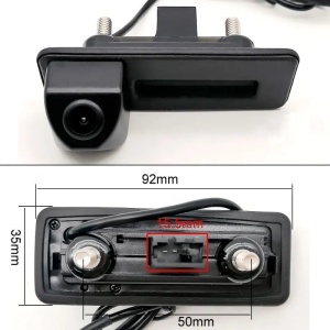 Camera marsarier dedicata Skoda Yeti 2009 - 2016 tip maner portbagaj, AHD 720P, Night Vision, rezistenta la apa si praf, cablu video 6m 100008547