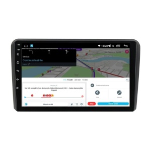 Navigatie dedicata cu Android Audi A3 (8P1) 2003 - 2013, 4GB RAM, Radio GPS Dual Zone, Display HD QLED 9" Touchscreen, Internet Wi-Fi si slot SIM 4G, Bluetooth, MirrorLink, USB 100265727