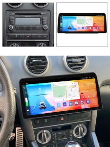Navigatie dedicata cu Android Audi A3 (8P1) 2003 - 2013, 4GB RAM, Radio GPS Dual Zone, Display QLED 12.3" Touchscreen, Internet Wi-Fi si slot SIM 4G, Bluetooth, MirrorLink, USB 100298337