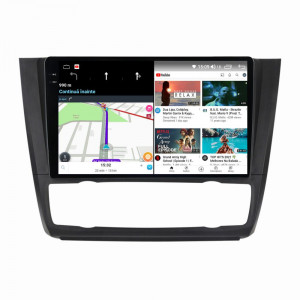 Navigatie dedicata cu Android BMW Seria 1 (E81 / E87) 2007 - 2013, clima automata, 8GB RAM, Radio GPS Dual Zone, Display 2K QLED 9.5" Touchscreen, Internet Wi-Fi si slot SIM 4G, Bluetooth, MirrorLink, USB, Waze 110037