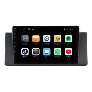 Navigatie dedicata cu Android BMW X5 (E53) 2000 - 2006, 2GB RAM, Radio GPS Dual Zone, Display HD QLED 9" Touchscreen, Internet Wi-Fi si slot SIM 4G, Bluetooth, MirrorLink, USB 100270077